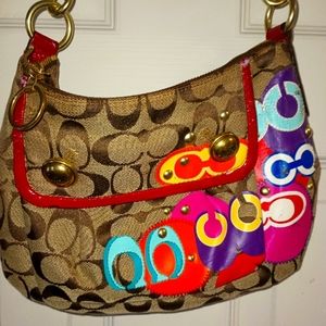 Coach Poppy Limited Edition Applique small handbag